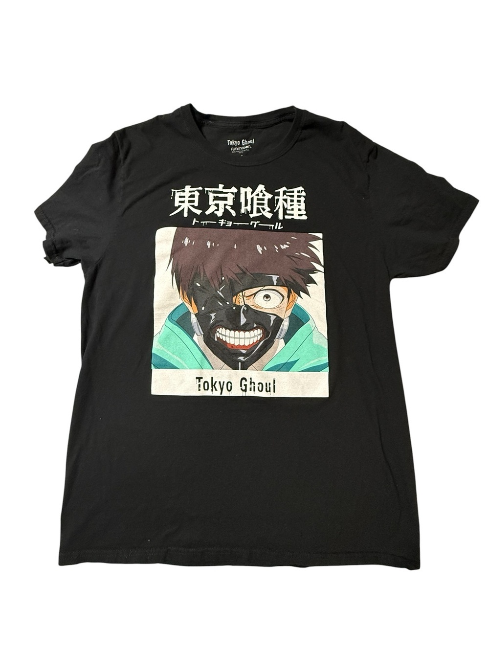 Tokyo Ghoul Ken Kaneki Anime Tee Black Large Funimation Merch